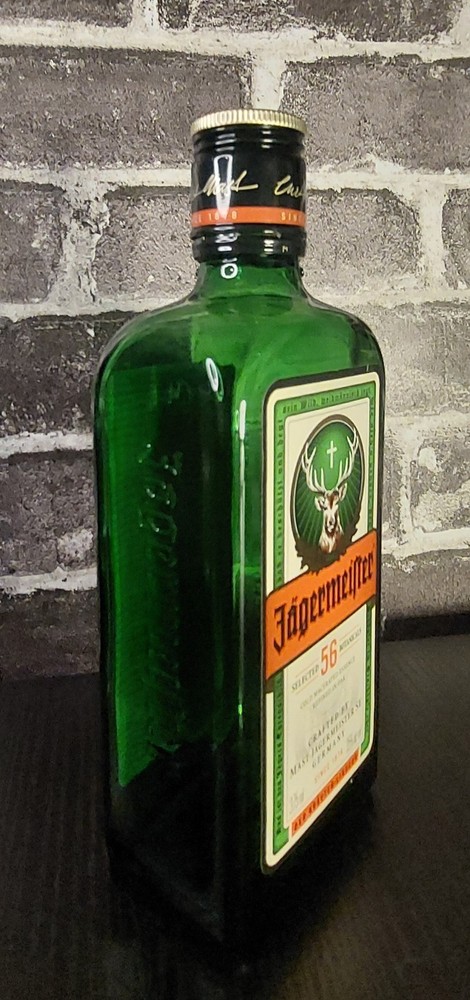 EMPTY!! 375ml Jagermeister Bottle