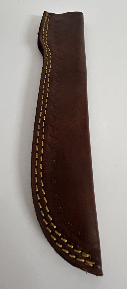 Brown Leather straight Fixed Blade Knife Sheath