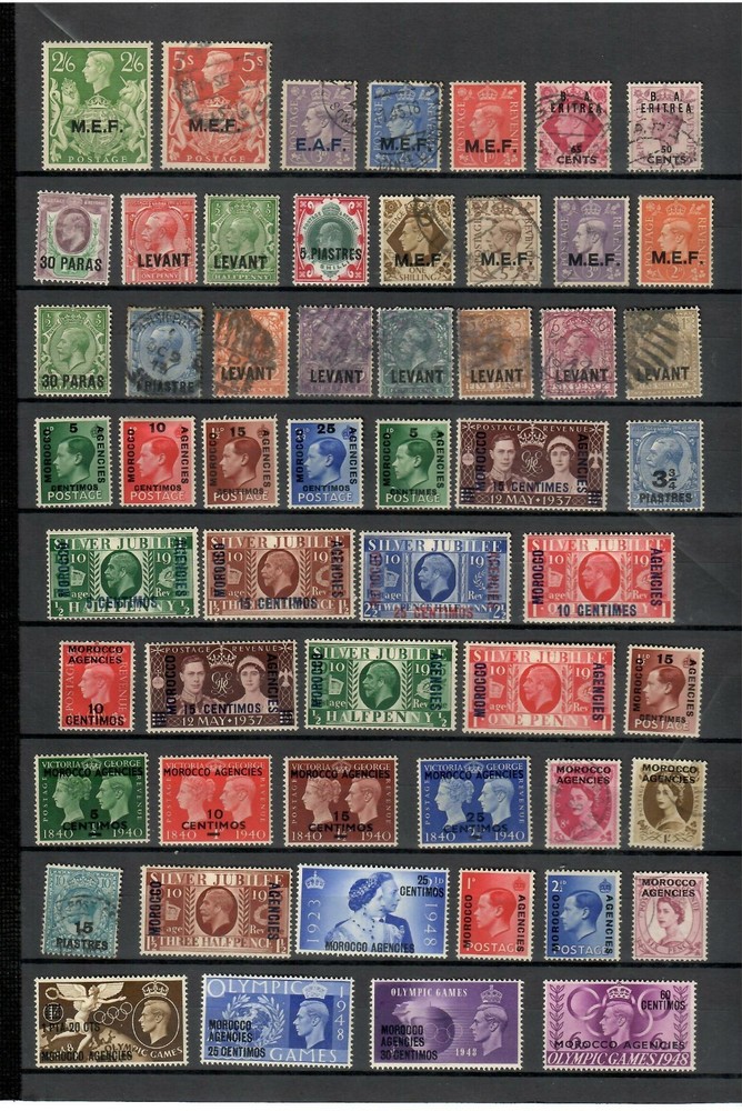 MOROCCO AGENCIES-LEVANT-MEF NICE LOT MINT-USED