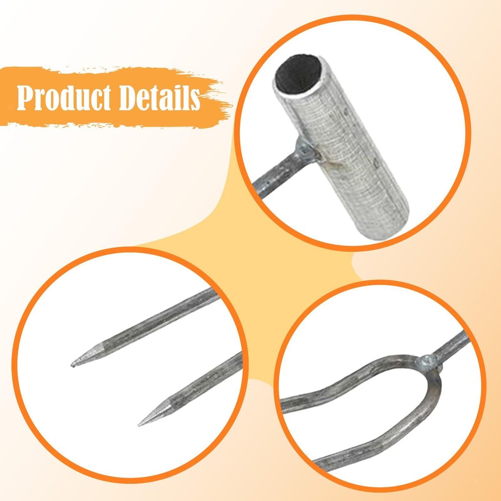 Garden Fork Handheld Portable Cultivator Versatile Digging Soil Loosener for