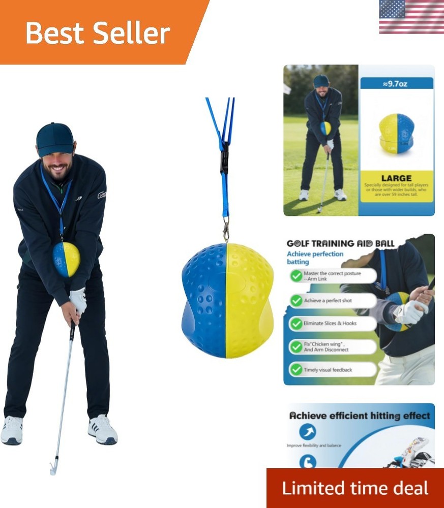 Golf Training Aid Ball, Golf Training Ball Between arms Optimize Impact Accur...