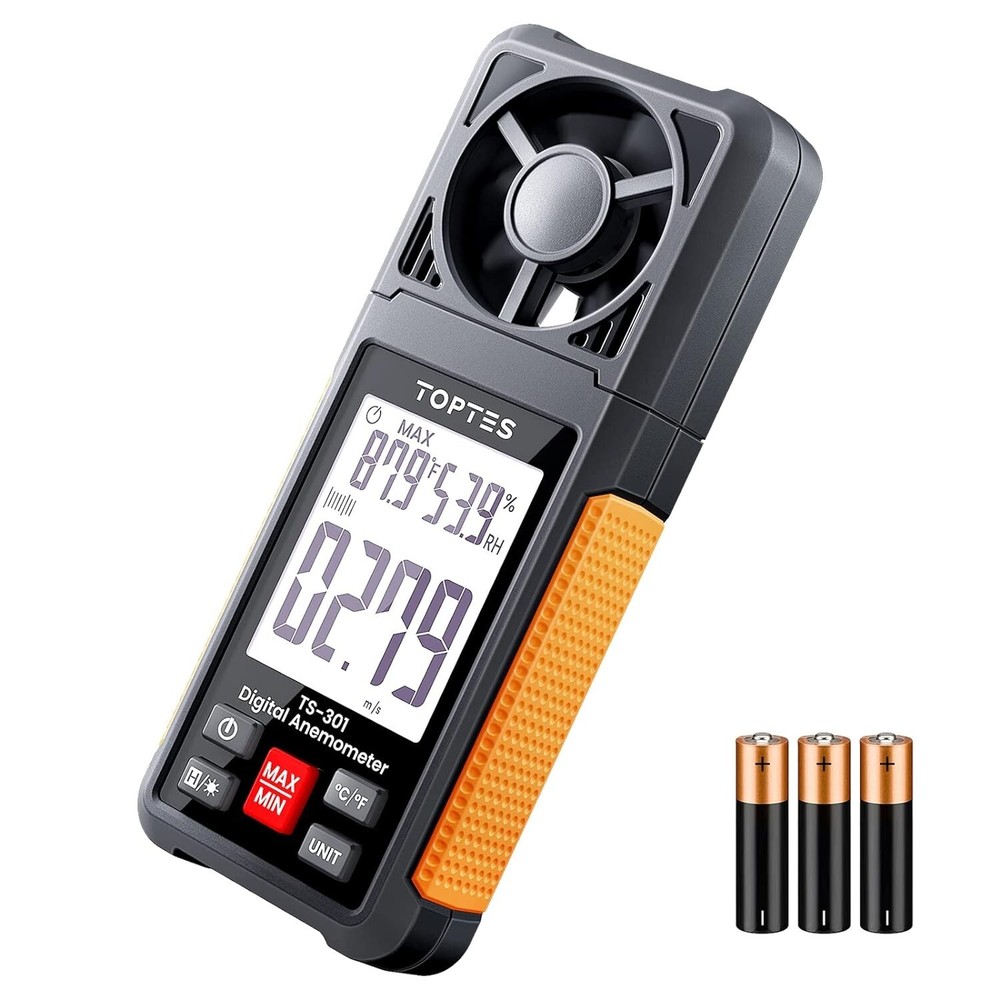 Portable Handheld Wind Speed Meter - 2.26" LCD Screen - 6 Measuring Units
