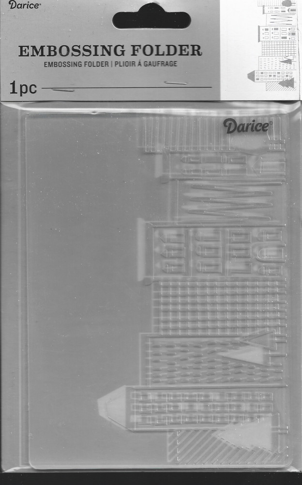 DARICE 4.25 x 5.75 embossing folder CITY SCENE- High Risers