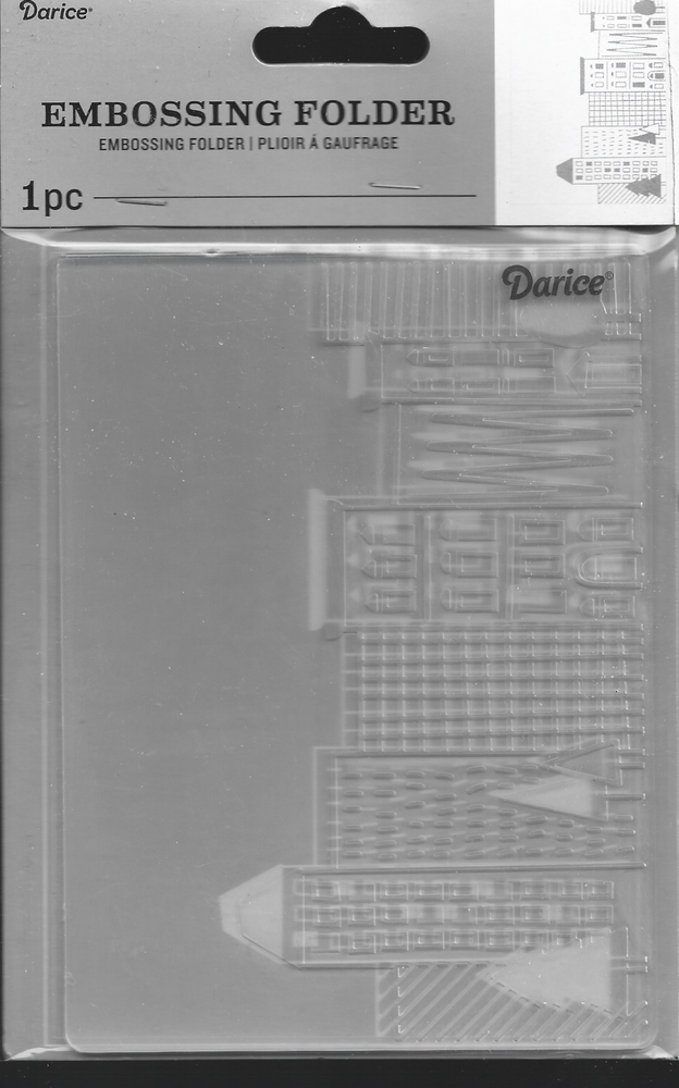 DARICE 4.25 x 5.75 embossing folder CITY SCENE- High Risers