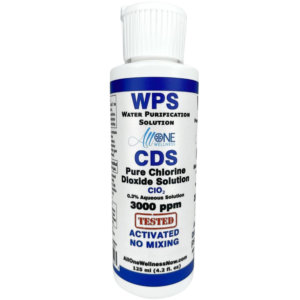 CDS Water Purification Solution Ready to use Plastic bottle 4.2 oz 125ml