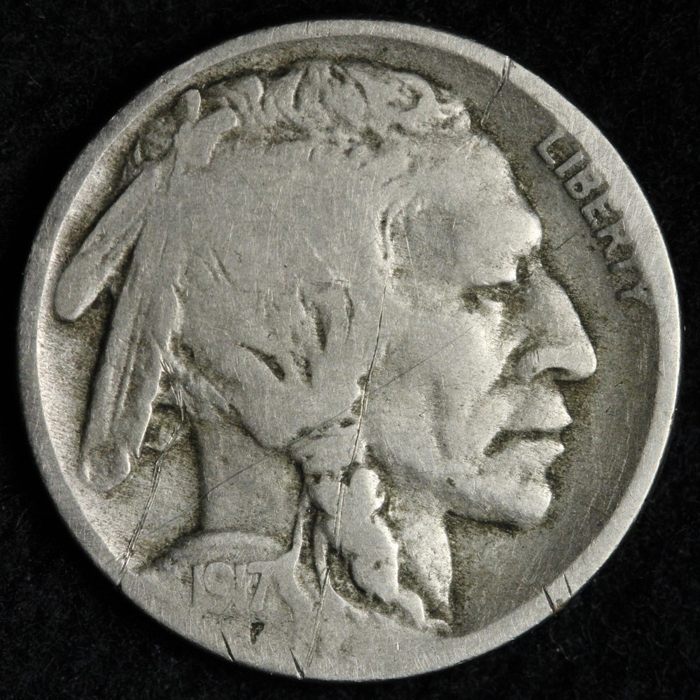 1917-D Buffalo Nickel FINE E205 XACL