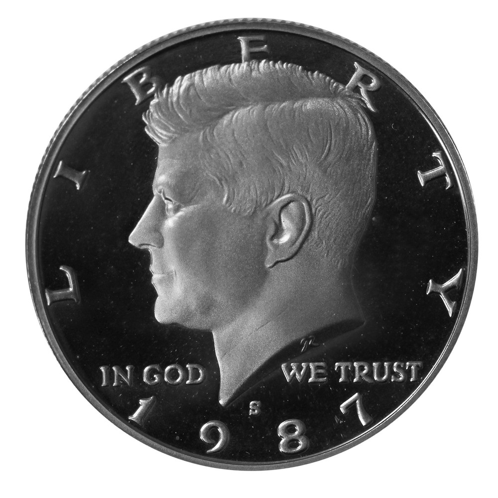 1987 S Kennedy Half Dollar Gem Deep Cameo Proof CN-Clad