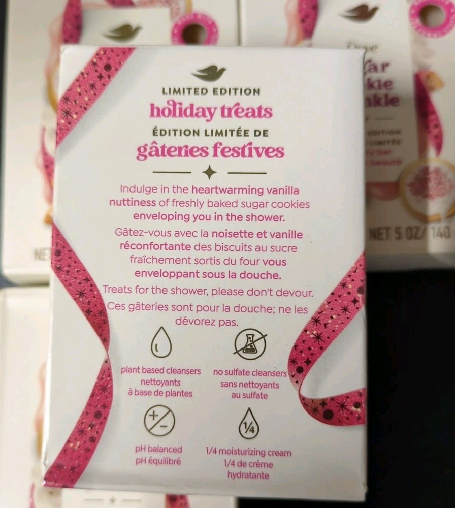 2 Pack Dove Beauty Bar Sugar Cookie Sprinkle 5oz Ea