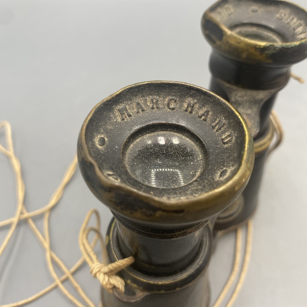 WWI Marchand Paris Field Binoculars Adjustable 3.5”-5”