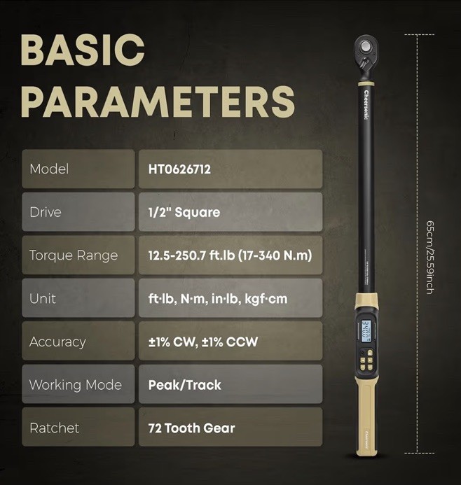 Digital Torque Wrench 1/2 Drive