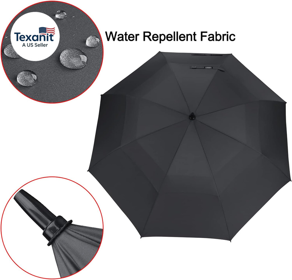 47/54/62/68 Inch Automatic Open Golf Umbrella Oversize Extra Large Double Canopy