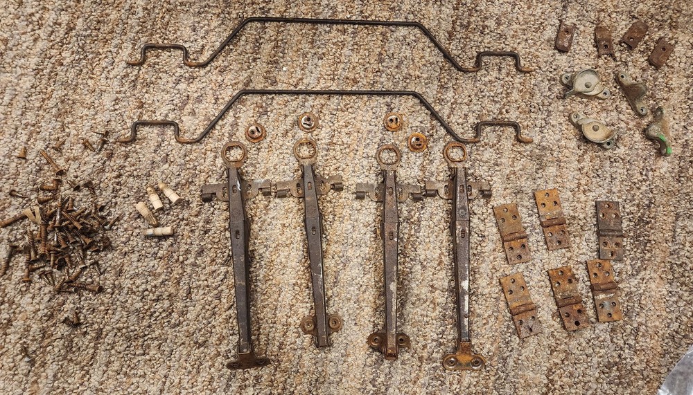 DROP LEAF TABLE SUPPORTS & HINGES ALL HARDWARE BRACKETS BARS VINTAGE ETHAN ALLEN
