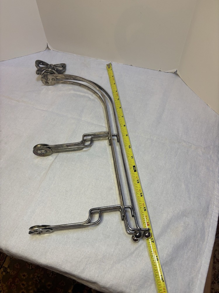 Studio Silversmith Vintage Silver Plated Folding Dessert Tray Server Stand