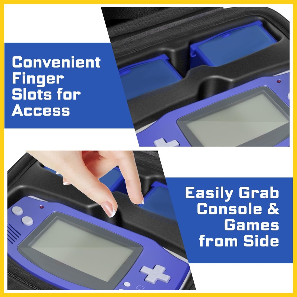 DPVPER Case for Gameboy Advance, Accessories GBA, Hard Storage Blue