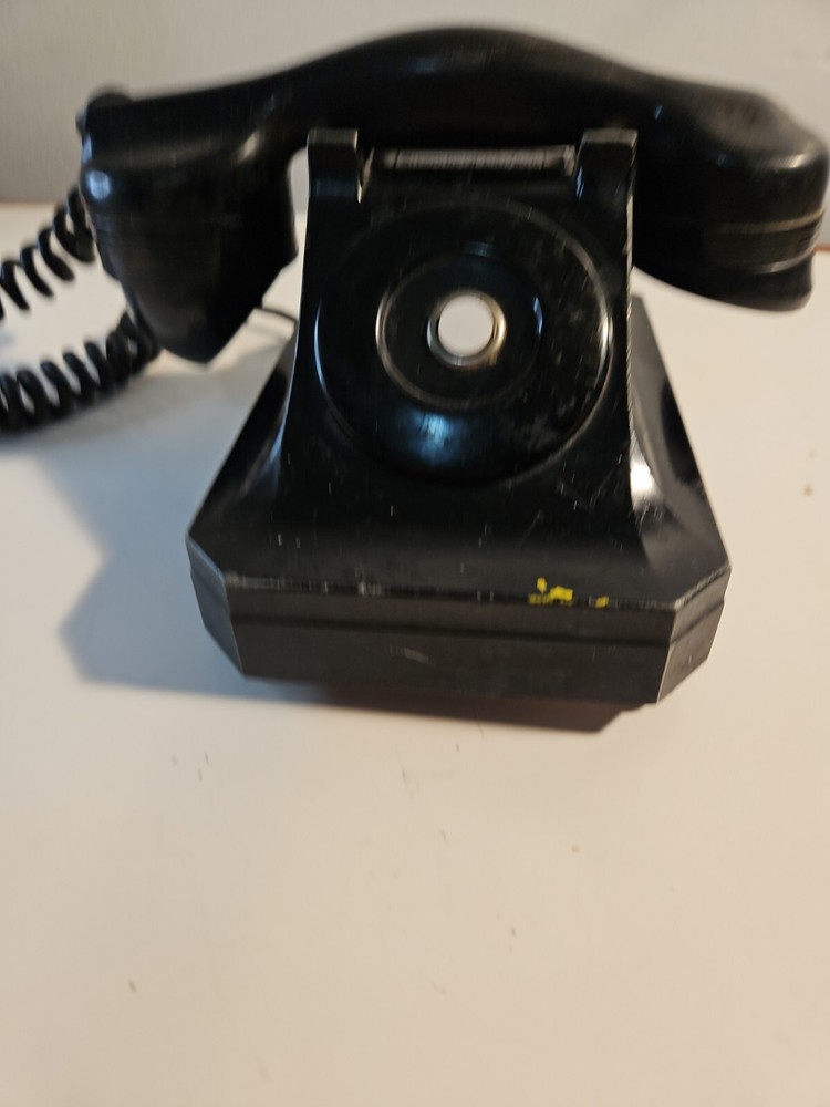 Vintage Phone Stromberg Carlson No Dial Black Bakelite Intercom UNTESTED Parts