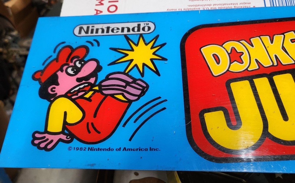 Donkey Kong Jr Original Marquee