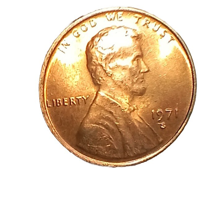 1971 S Error Cent DDO Date. EF