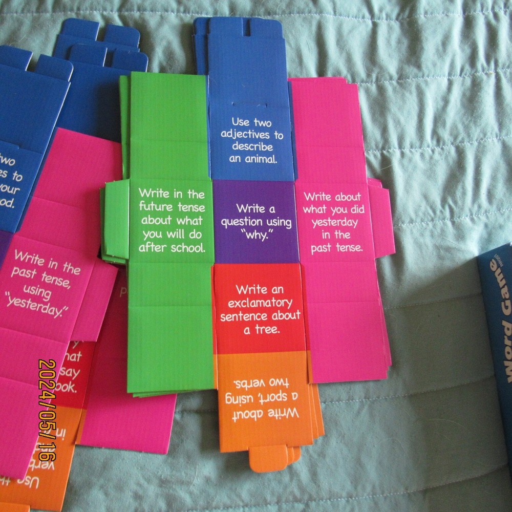Lot 2-Lakeshore Learning-Roll & Write Word Game-Dice-Sentence Cubes-Writing-2000