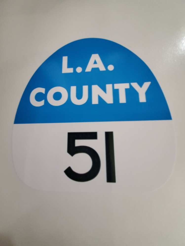 LA COUNTY 51 "EMERGENCY 51" FIRE Sticker Decal