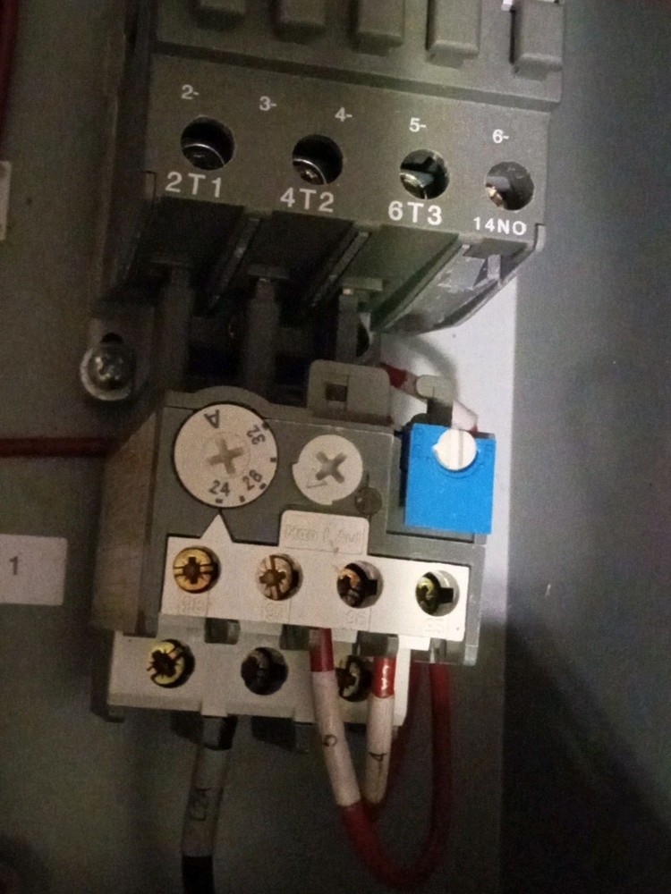 Wired Switch Contact Panel ABB A40-30-10 Thermal Overload Electrical Box Control