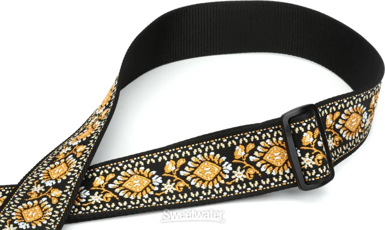 Fender Pasadena Woven Guitar Strap - Yellow Lotus