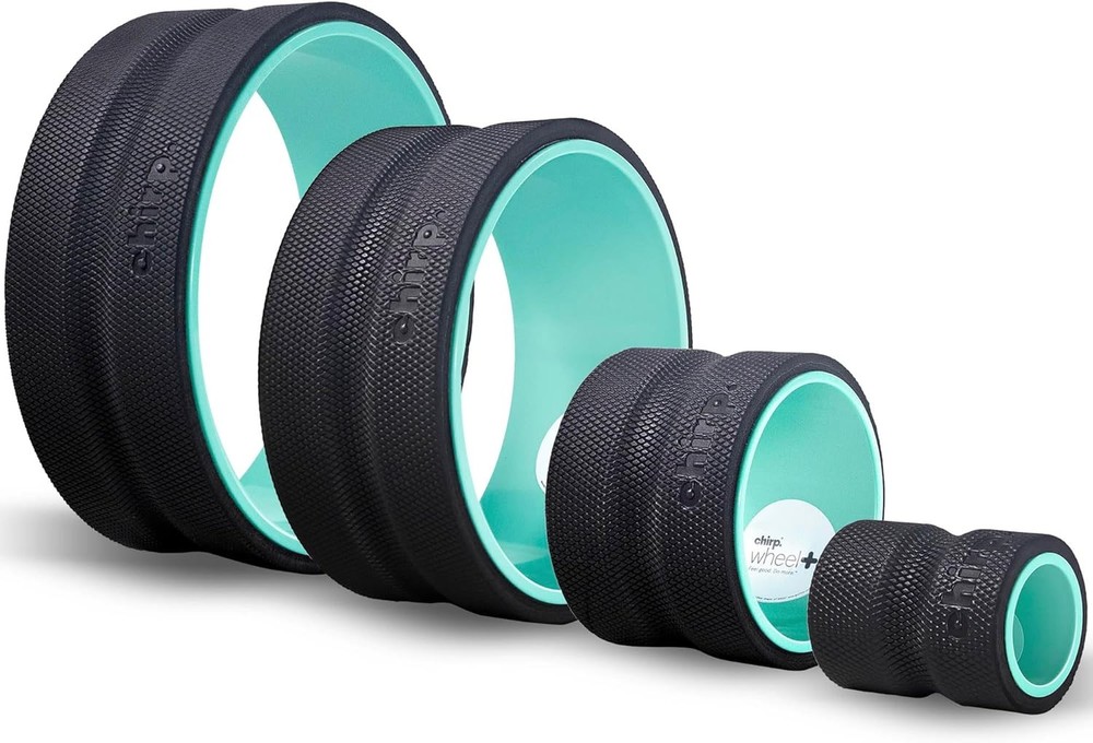 Chirp Mint Foam Roller Wheel Set 4 Pack for Spine