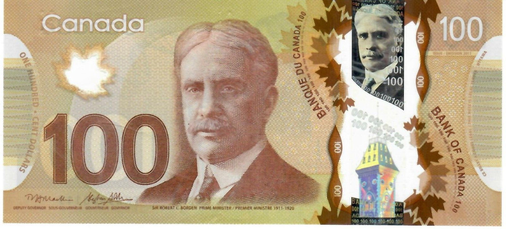 2011 Canada 100 Dollars Banknote
