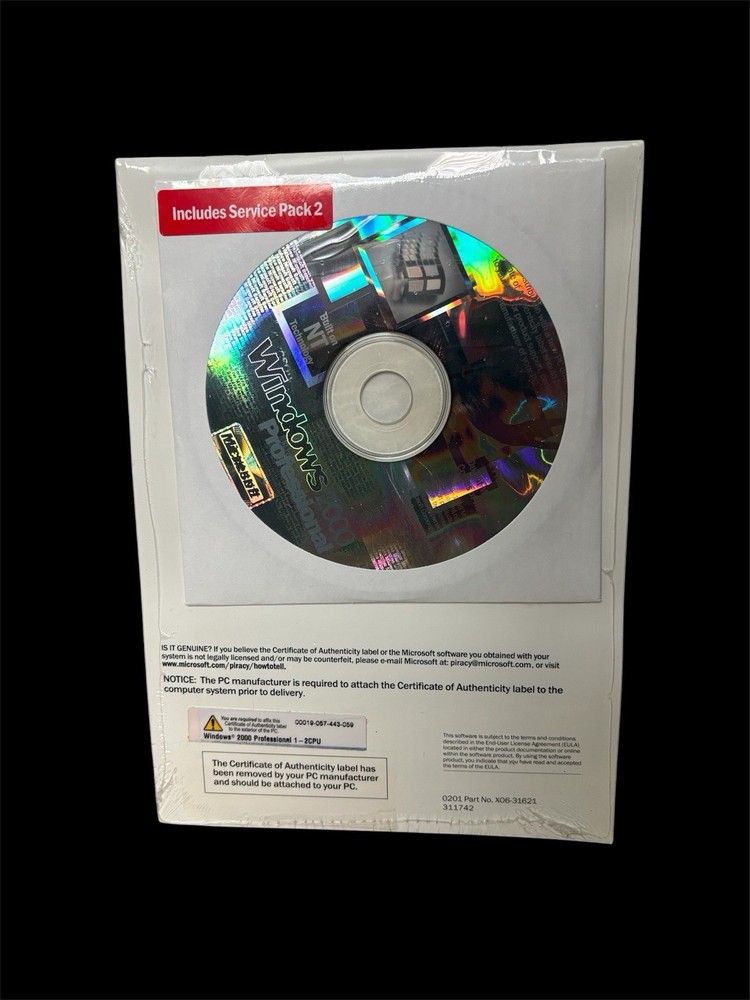 Microsoft Windows 2000 Professional SP2 Full Operating System NOS