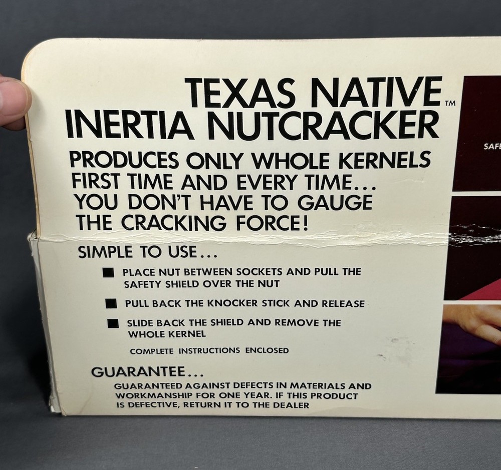 Vintage Texas Native Inertia Nutcracker With Box & Instructions Model 7141