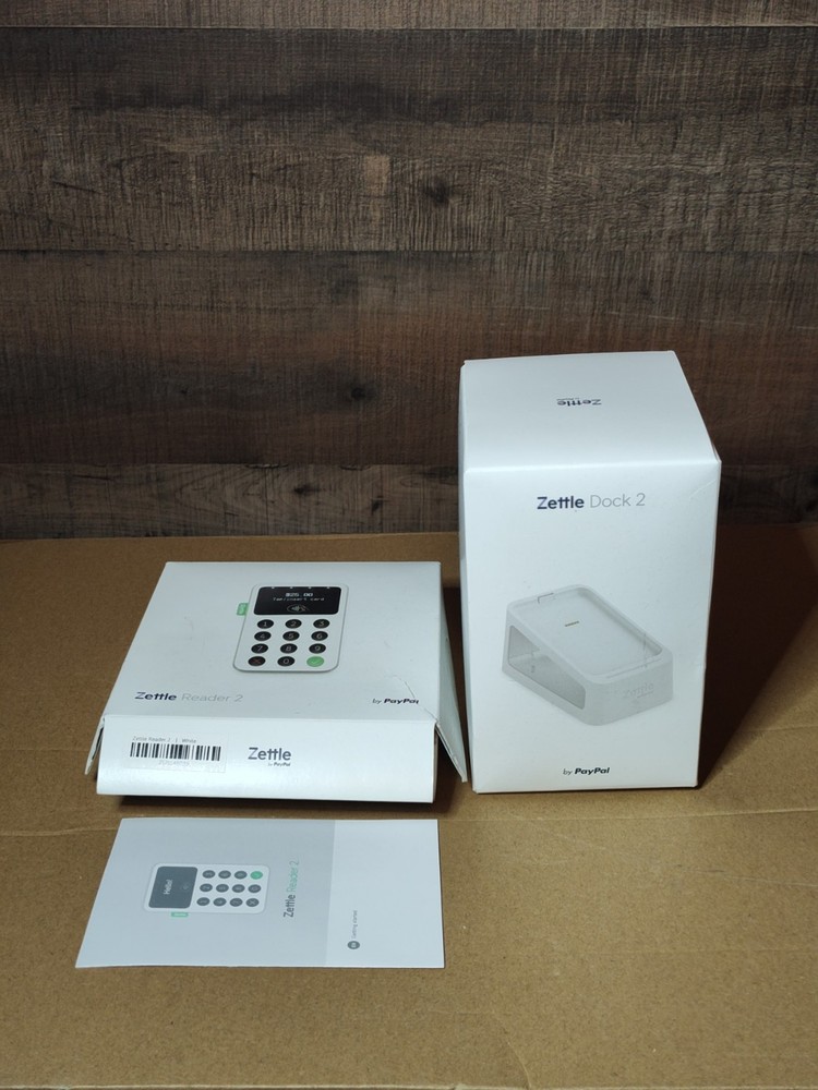 New - Zettle Reader 2 With Zettle Dock 2 Card Reader Station - NIOB