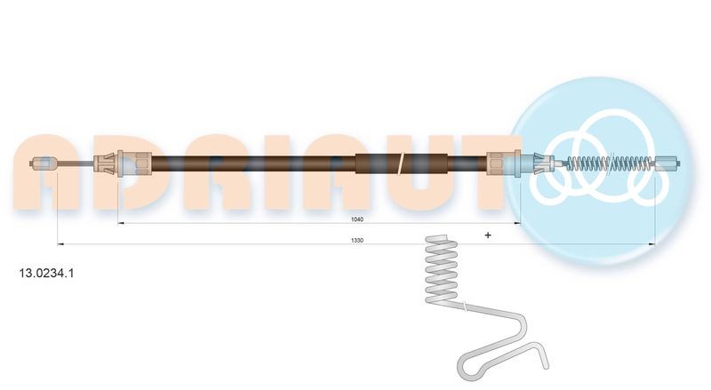Cable Pull, parking brake ADRIAUTO 13.0234.1