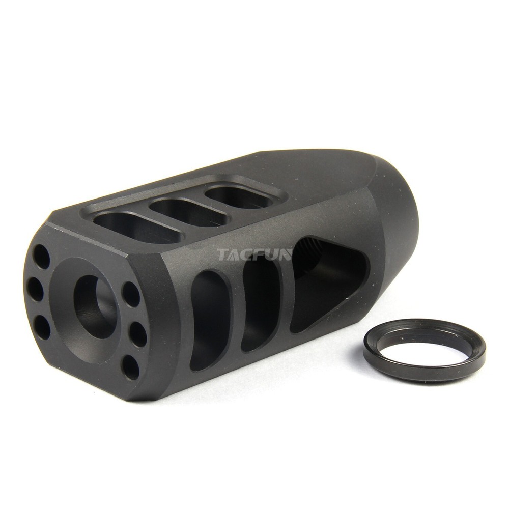 9MM Tanker Style Muzzle Brake 1/2x36 Thread Pitch