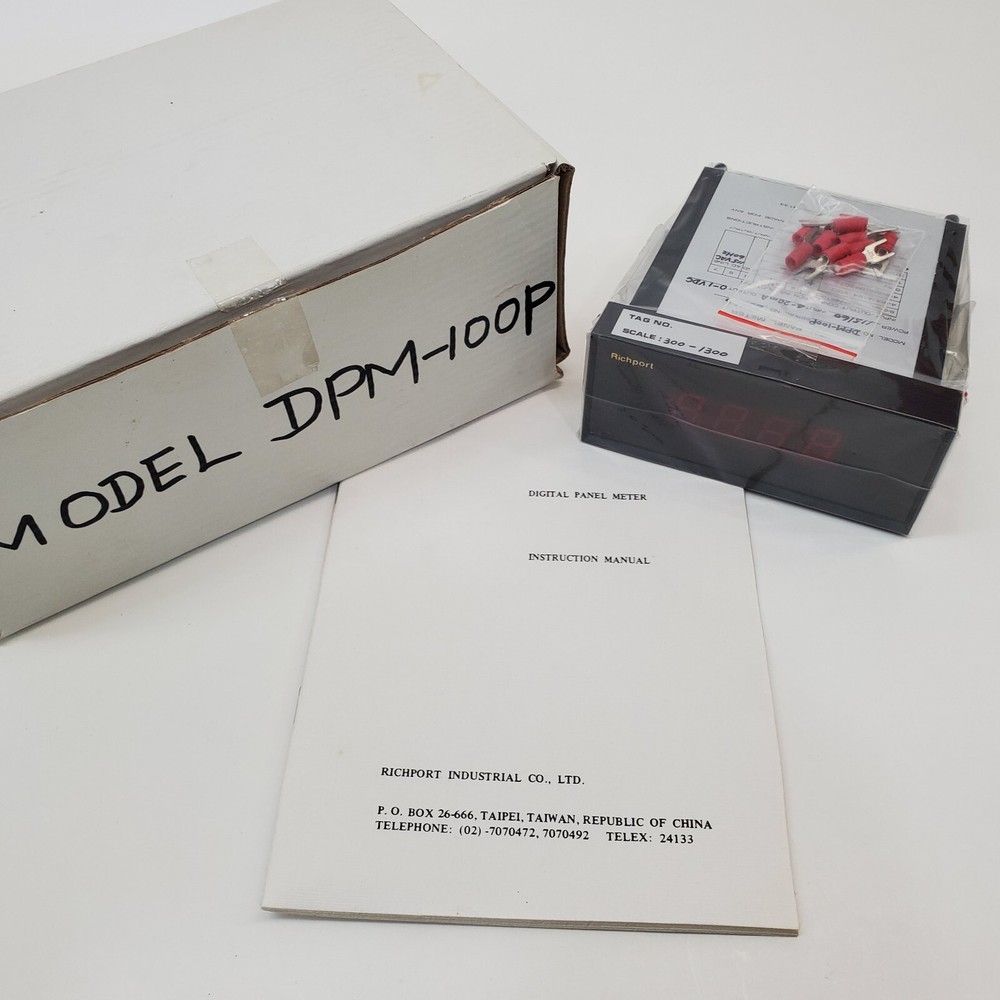 NEW Digital Panel Meter Model DPM-100P 300-1300 Richport