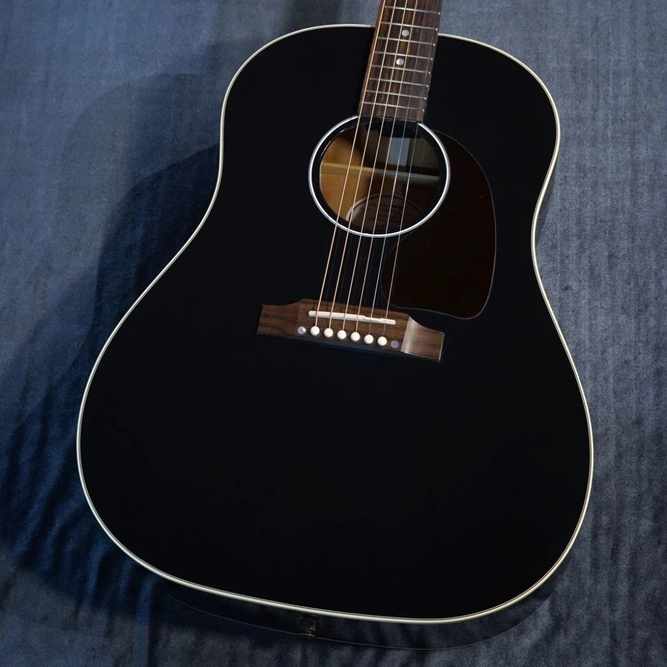 Standard J45 Acoustic Guitar Solid Wood Top Quality In Black