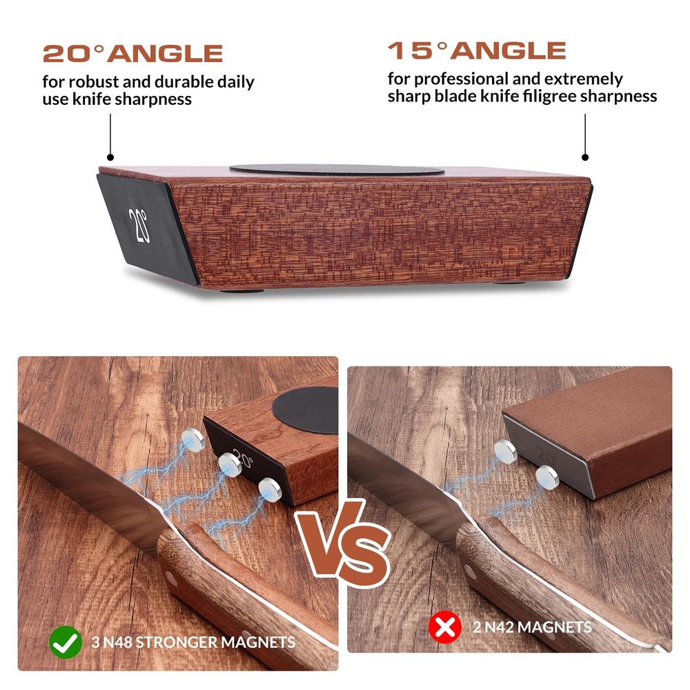 Rolling Sharpener Kit, Kitchen Sharpener with Replaceable Discs Diamond & Cer...