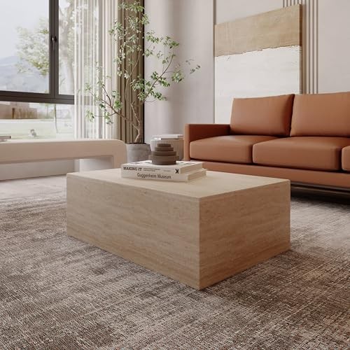 LEISUREMOD MAYA FIBERSTONE COFFEE TRAVERTINE RECTANGULAR ACCENT - Scratch & Dent