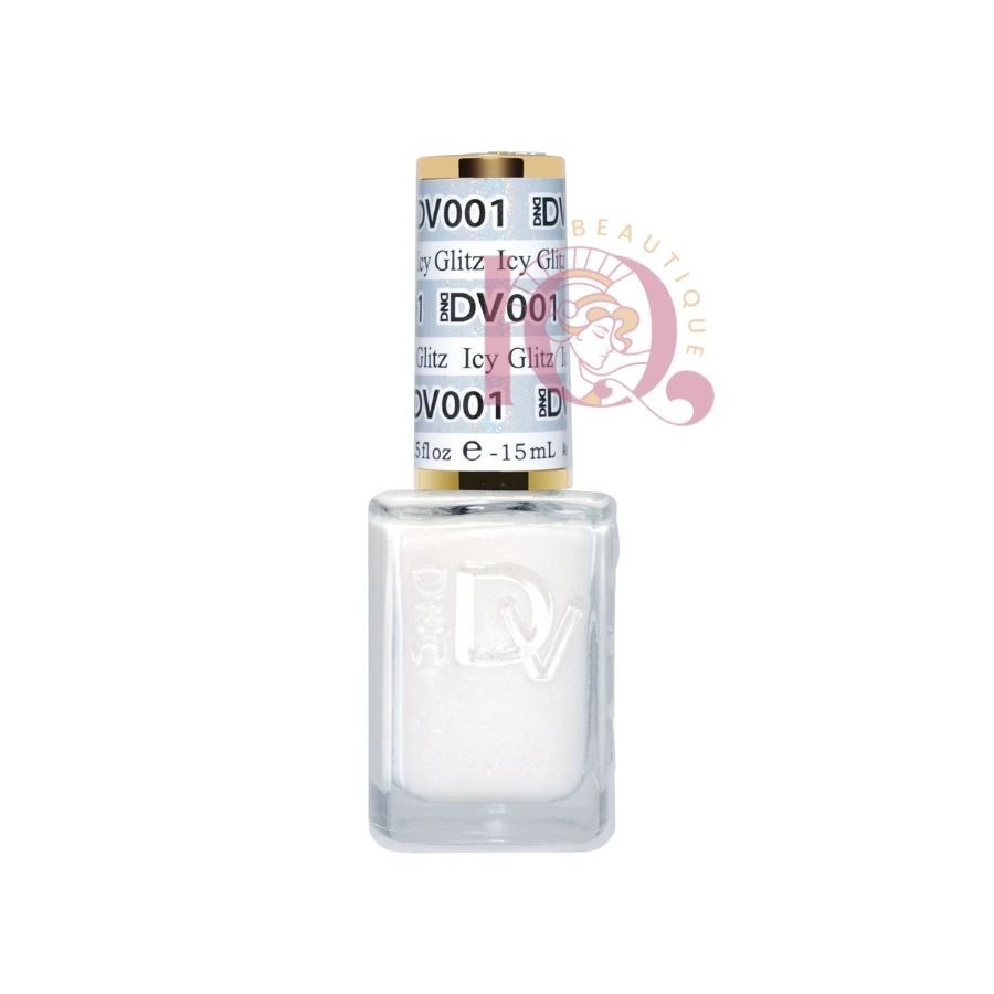 DND Diva Nail Lacquer DV001 - Icy Glitz (LACQUER ONLY)