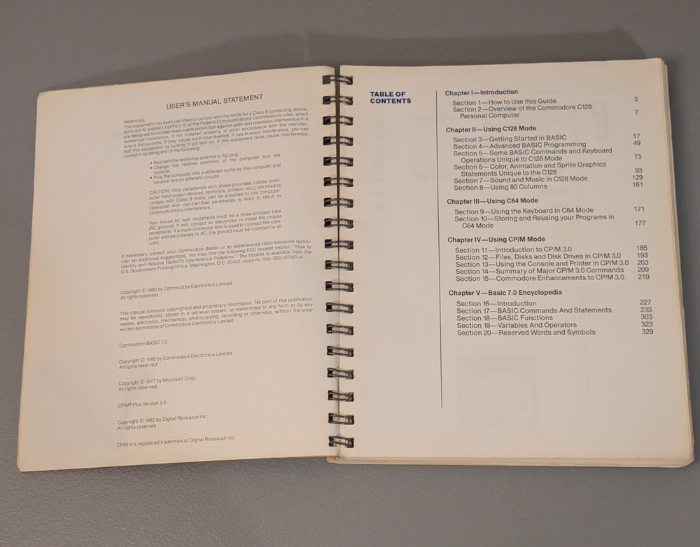 Commodore 128 Programmer's Reference Guide & System Guide - 1980s Computer Books