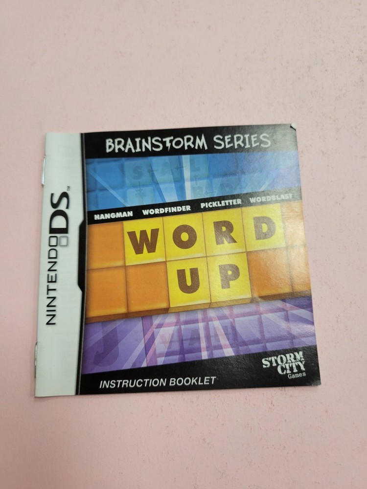 Brainstorming Series: Word Up (Nintendo DS) Manual Only
