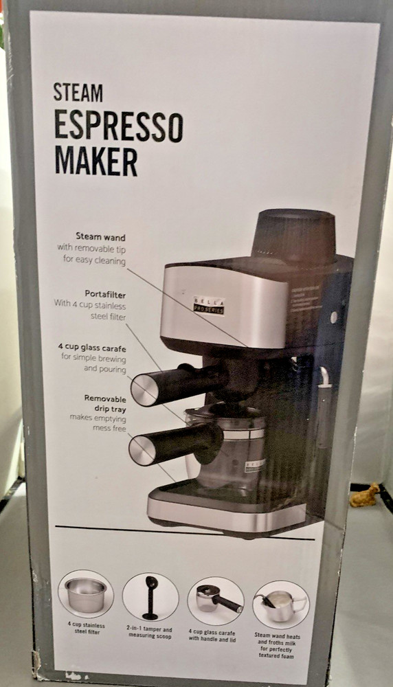 Bella Pro Series Espresso Machine New Open Box