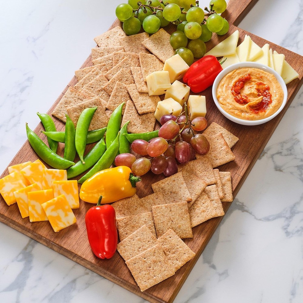 Thin & Crispy Whole Grain Crackers - Low Sodium, 2 Pack