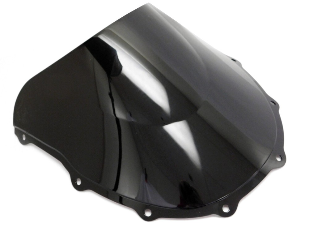 ABS Black Double Bubble Windscreen Windshield for 1996-2003 Kawasaki Ninja ZX7R