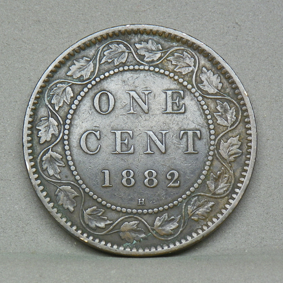 CANADA 1882-H LARGE CENT