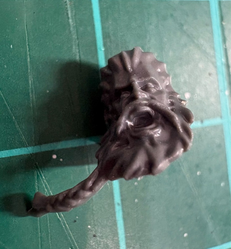 Space Wolves Space Marine Head E Unhelmeted Braided Beard 40K Bits Kitbash