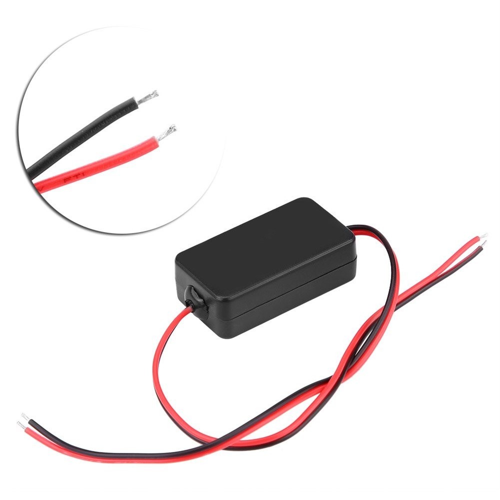 12V DC Car Rearview Camera Power Relay Capacitor Filter Rectifier