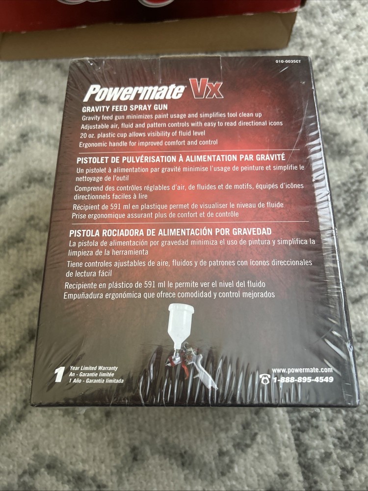 Powermate Vx Gravity Feed Spray Gun 010-0035CT
