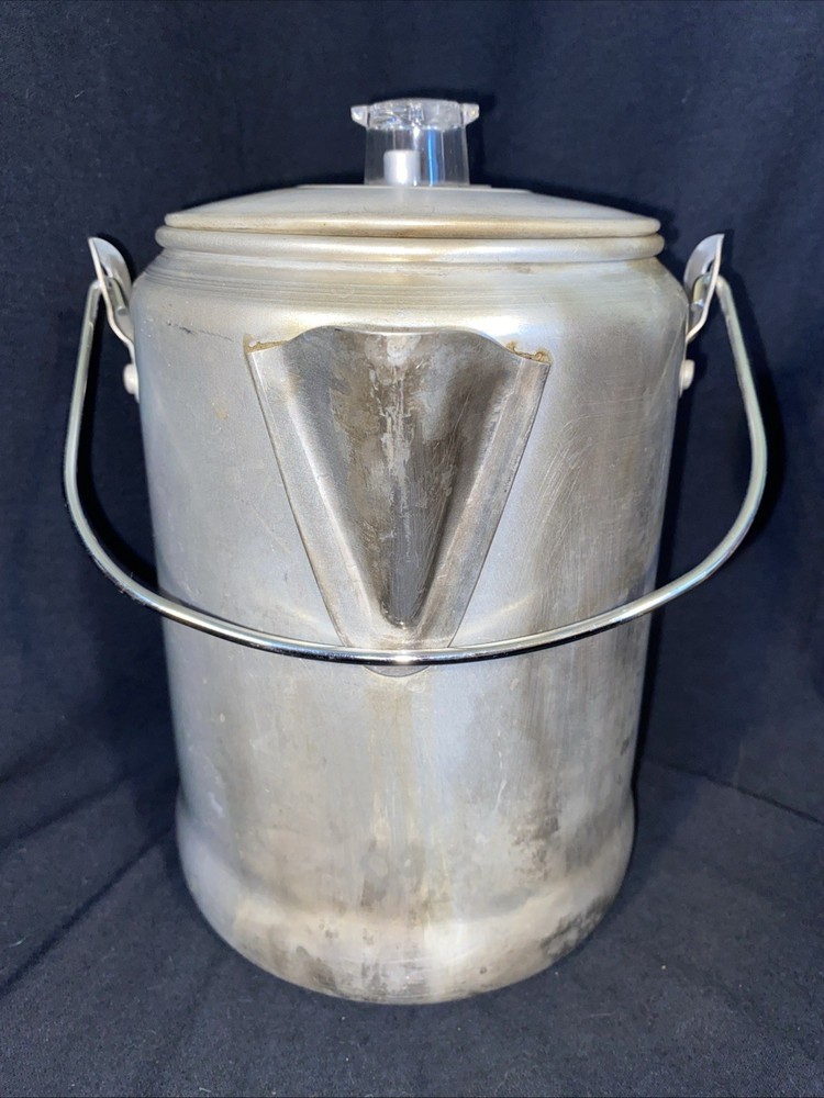 Vintage Percolator Coffee Pot - Aluminum READ DESCRIPTION