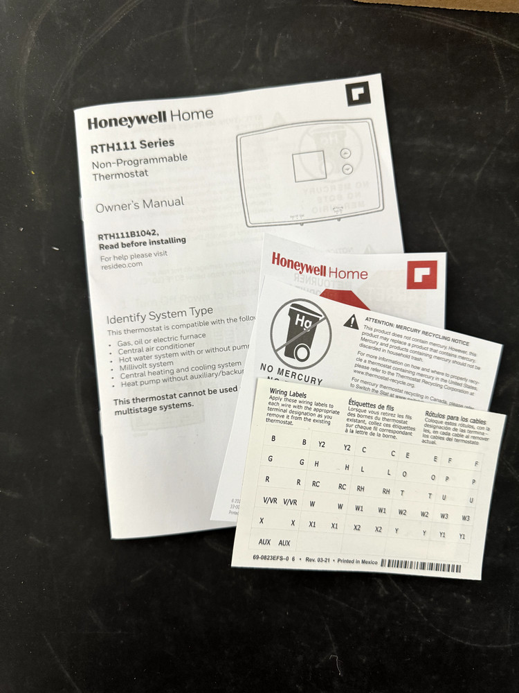 Honeywell Home RTH111B Non-Programmable Thermostat