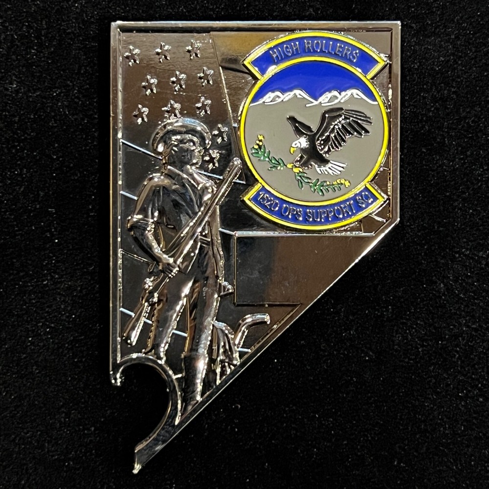 152nd Operations Support Squadron High Rollers Challenge Coin
