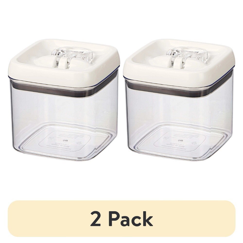 (2 pack)  Canister - 4.5 Cup Flip-Tite® Square Food Storage Container
